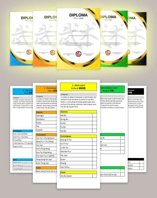 Yunde Wushu Grading System